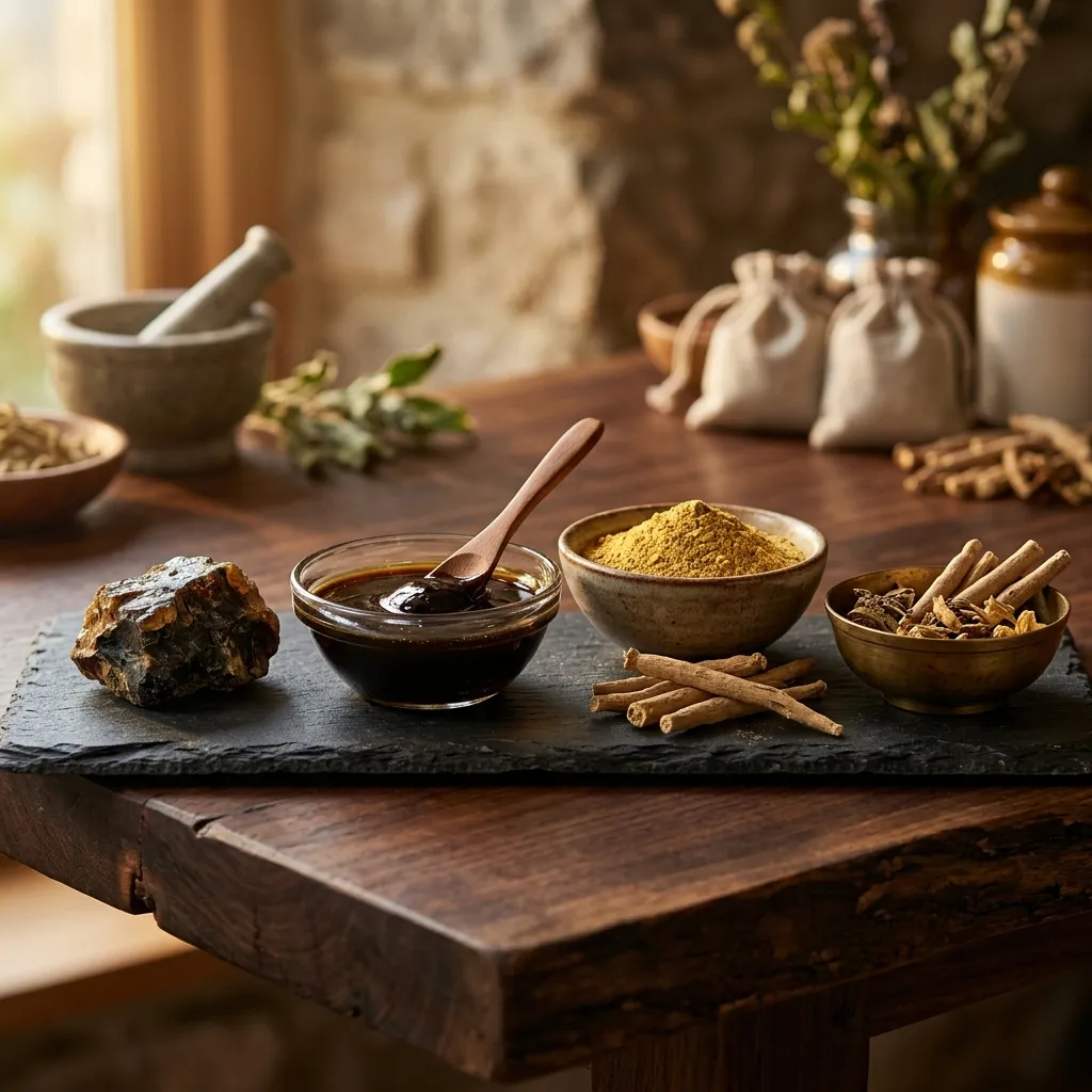 Ayurvedic science extraction process flow illustration
