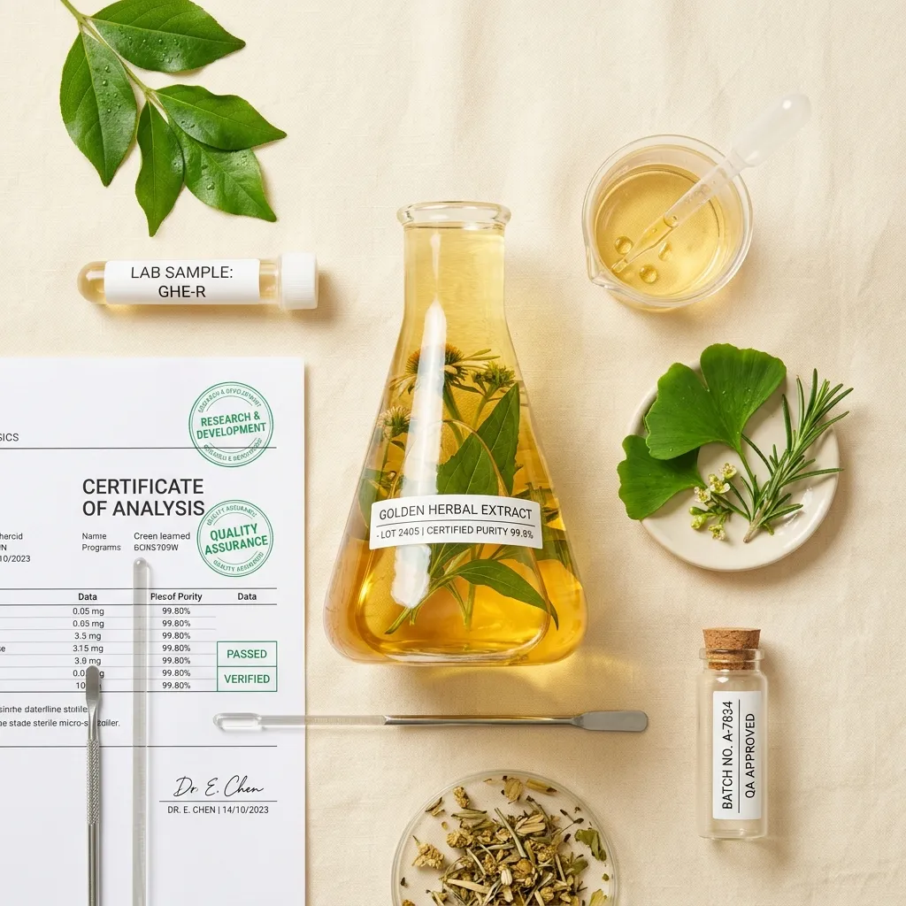 Clinical quality assurance and lab certified natural extracts